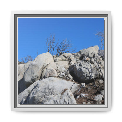 Barren Landscape with Boulder Formations - Unique Stretched Canvas Wall Art - Art By Earth