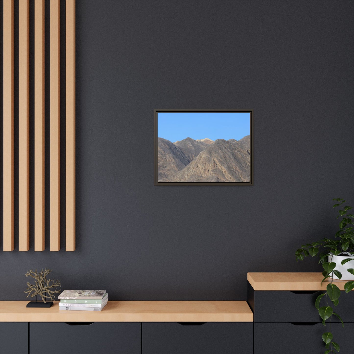 Echoes of Barren Peaks - Unique Stretched Canvas Wall Art - Art By Earth