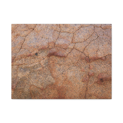 Cracked Earth's Whisper - Unique Frameless Canvas Wall Art - Art By Earth