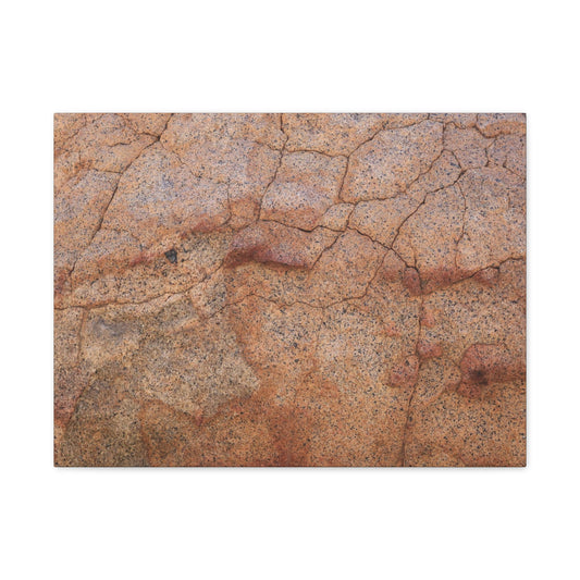 Cracked Earth's Whisper - Unique Frameless Canvas Wall Art - Art By Earth