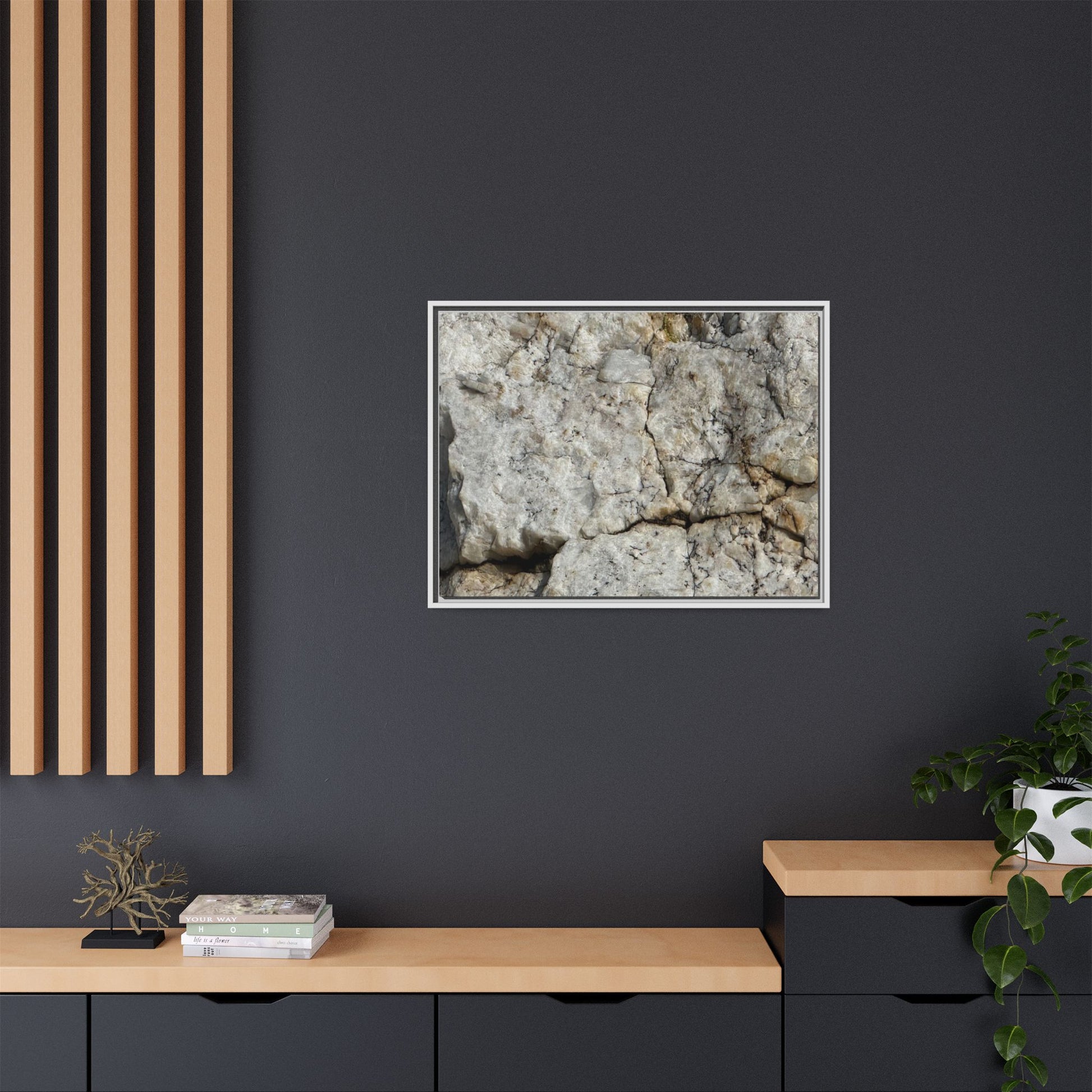 Weathered Limestone Formation - Unique Stretched Canvas Wall Art - Art By Earth