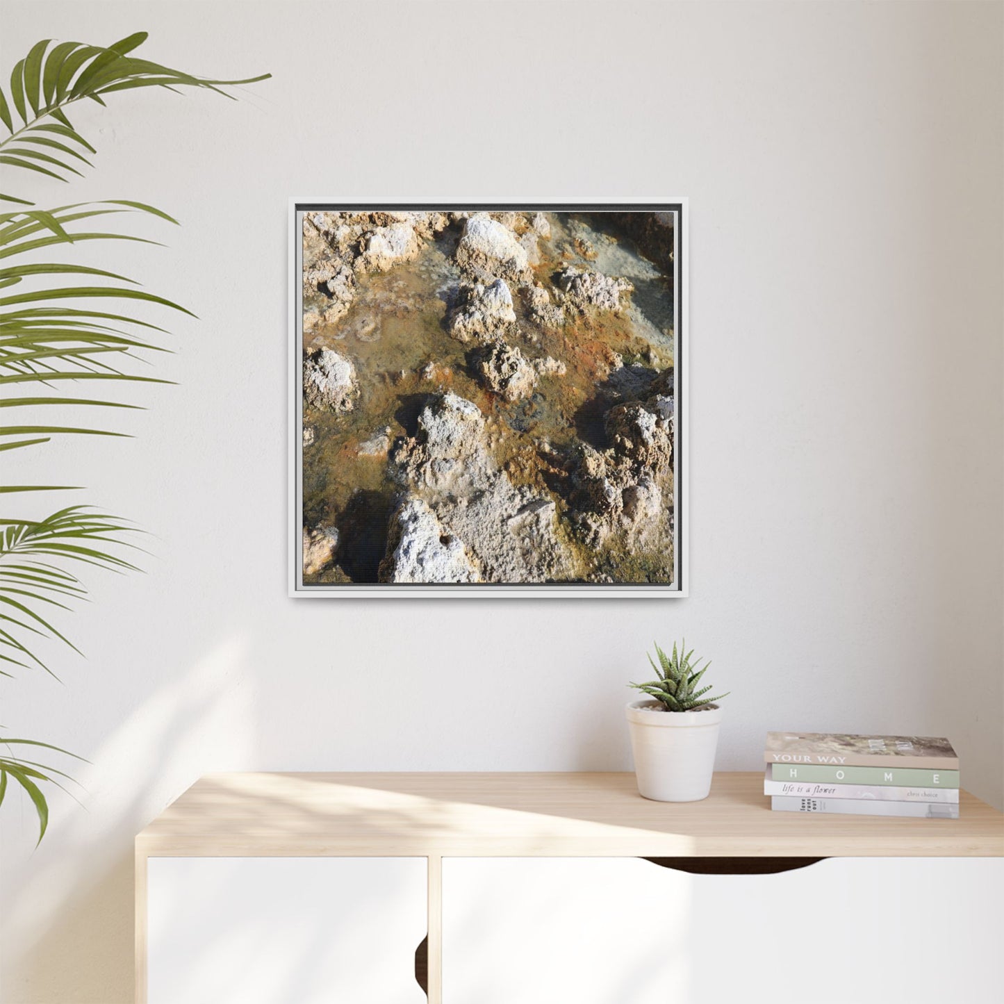 Stone Sea of Silence - Unique Stretched Canvas Wall Art