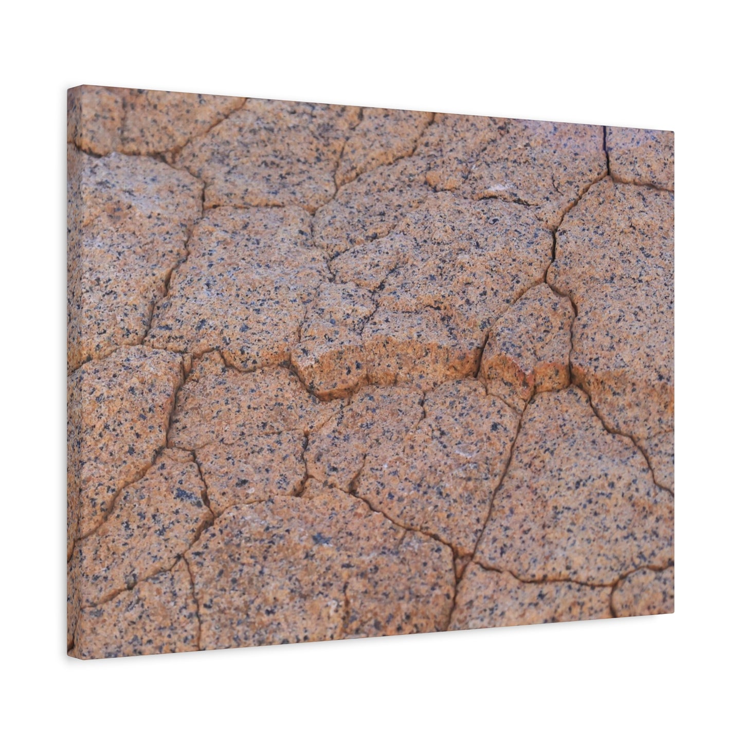 Cracked Earth's Whispers - Unique Frameless Canvas Wall Art - Art By Earth