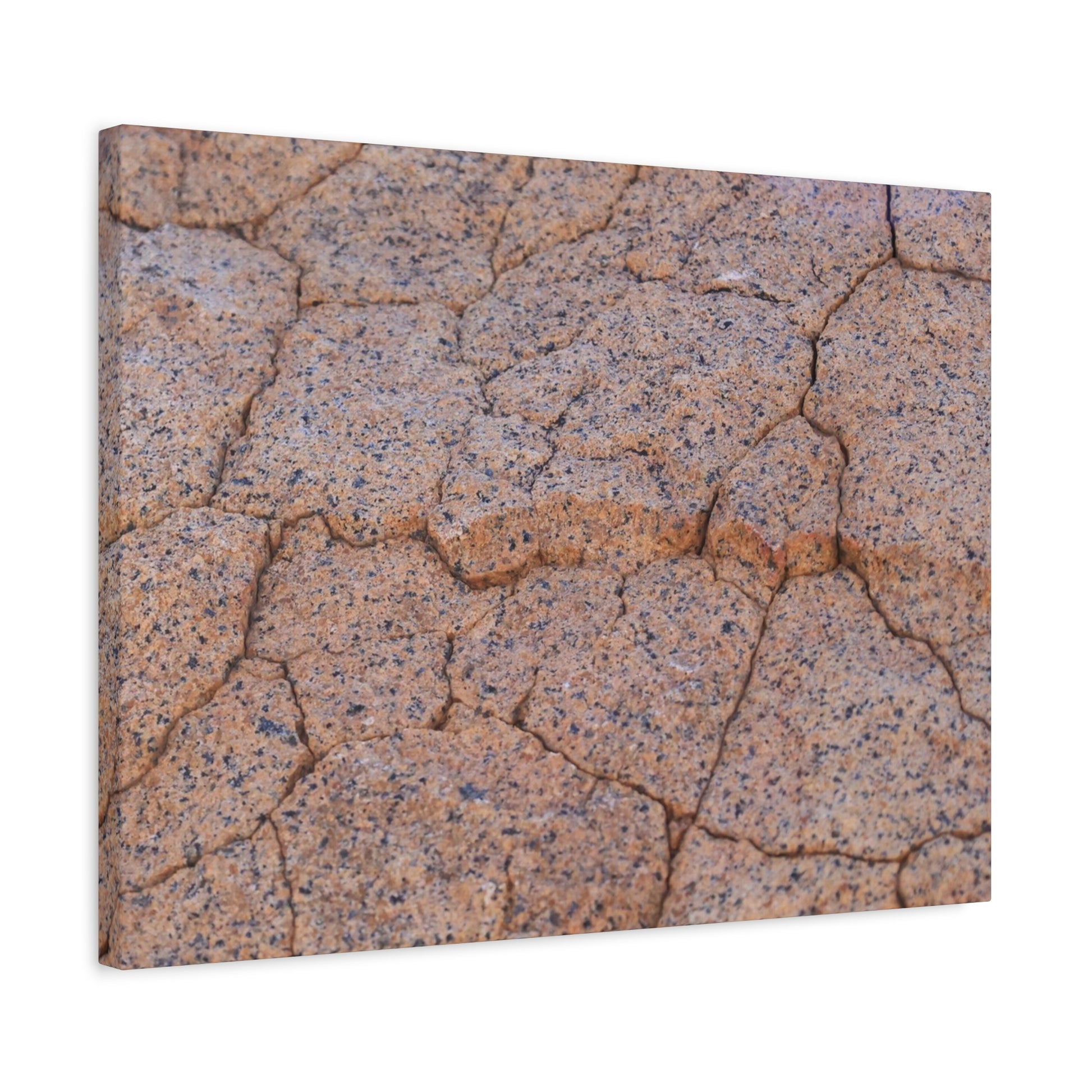 Cracked Earth's Whispers - Unique Frameless Canvas Wall Art - Art By Earth