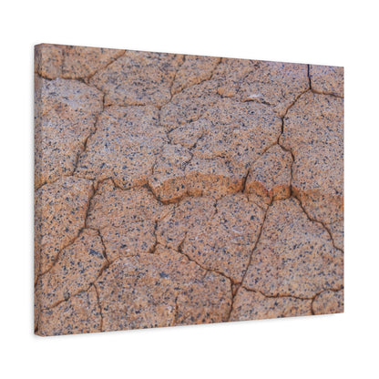 Cracked Earth's Whispers - Unique Frameless Canvas Wall Art - Art By Earth