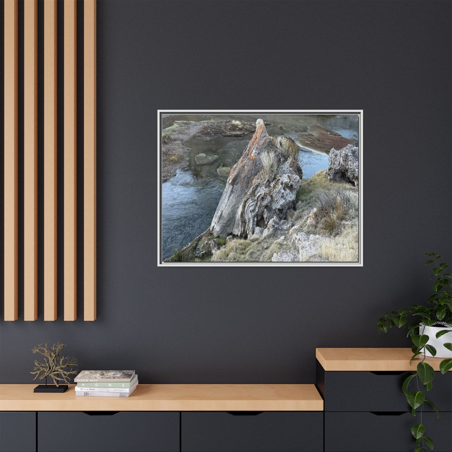 Carved by Water - Unique Stretched Canvas Wall Art