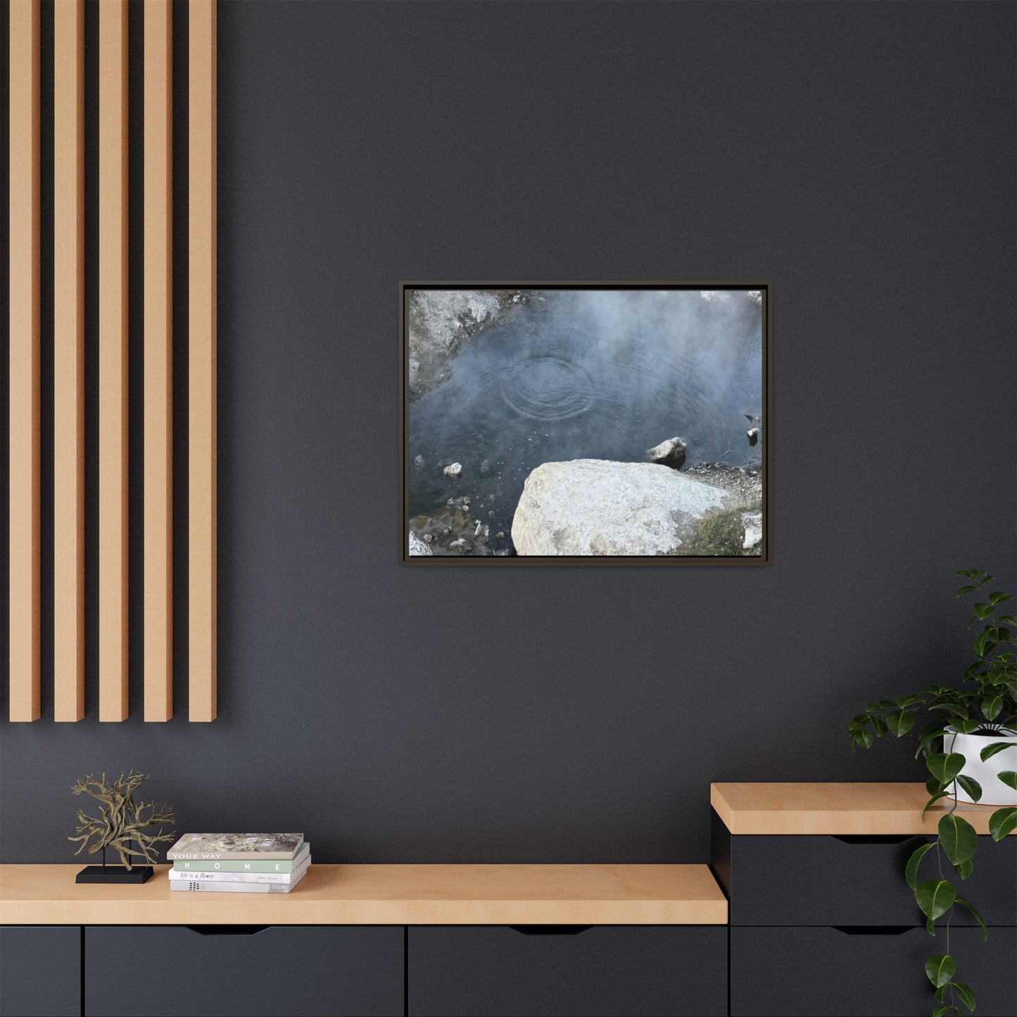 Ripples of Silence - Unique Stretched Canvas Wall Art