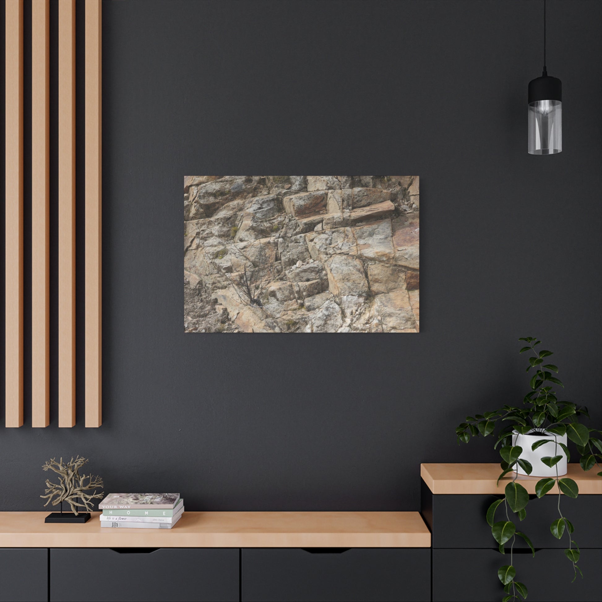 Broken Rock Canvas - Unique Frameless Canvas Wall Art - Art By Earth