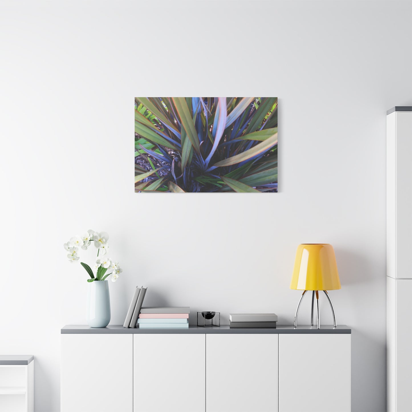 Twisted Blades of Verdant Symphony - Unique Frameless Canvas Wall Art - Art By Earth
