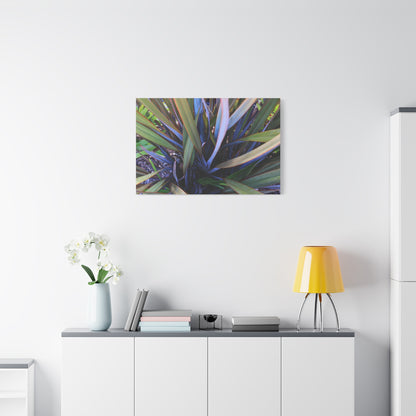 Twisted Blades of Verdant Symphony - Unique Frameless Canvas Wall Art - Art By Earth