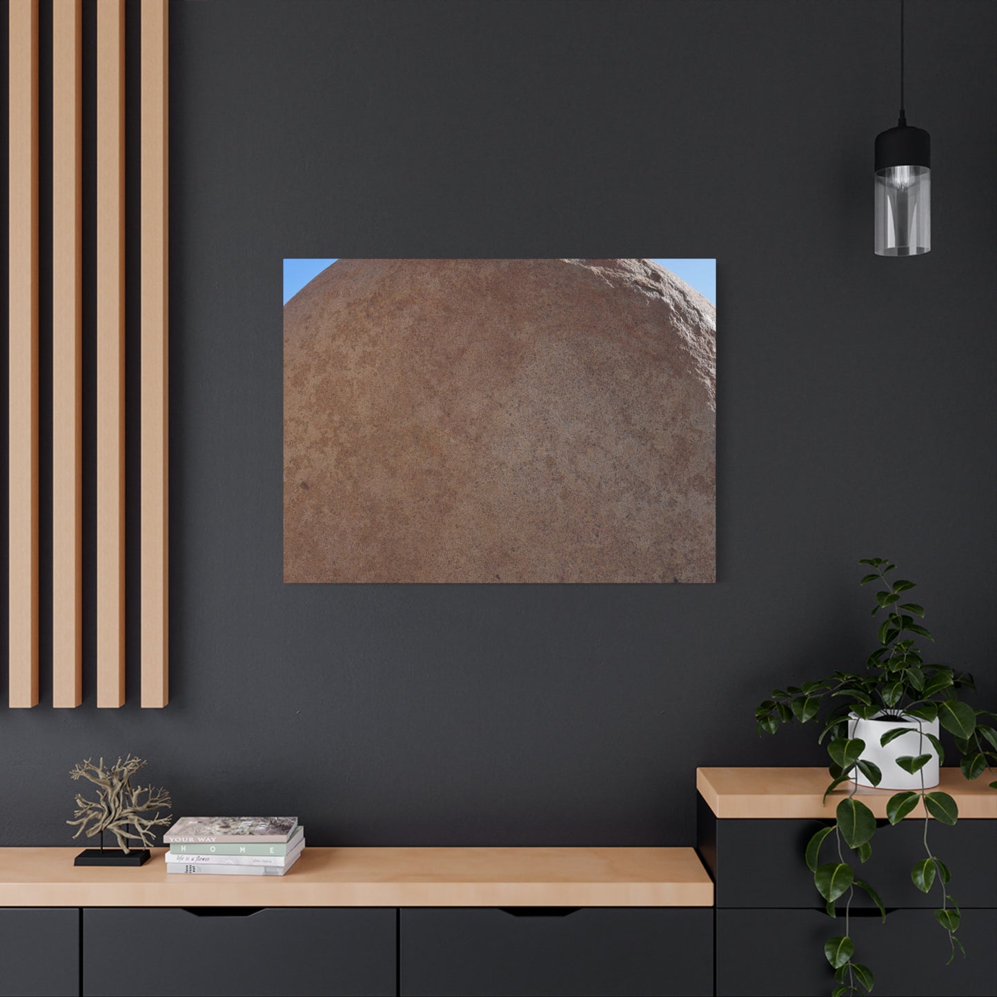 Stone Sphere of Silence - Unique Frameless Canvas Wall Art - Art By Earth