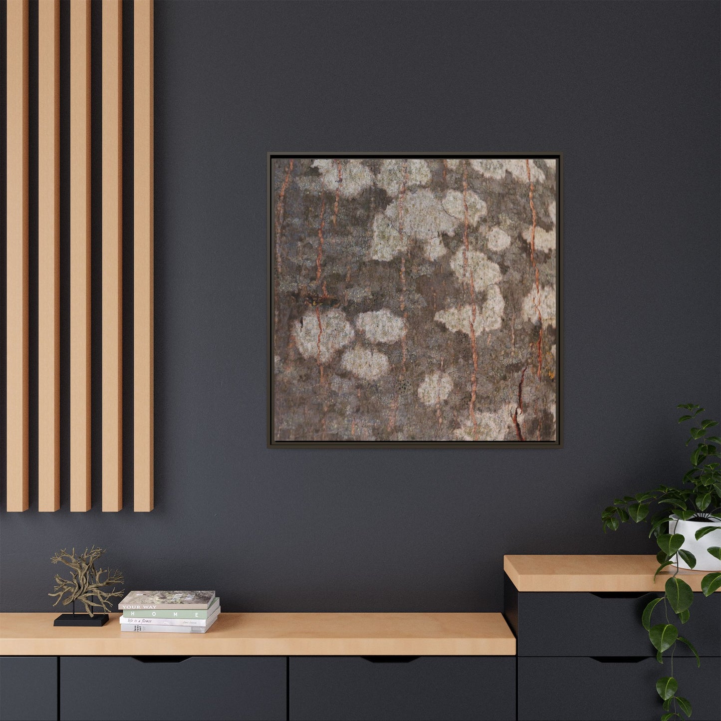 Lichen's Legacy - Unique Stretched Canvas Wall Art - Art By Earth
