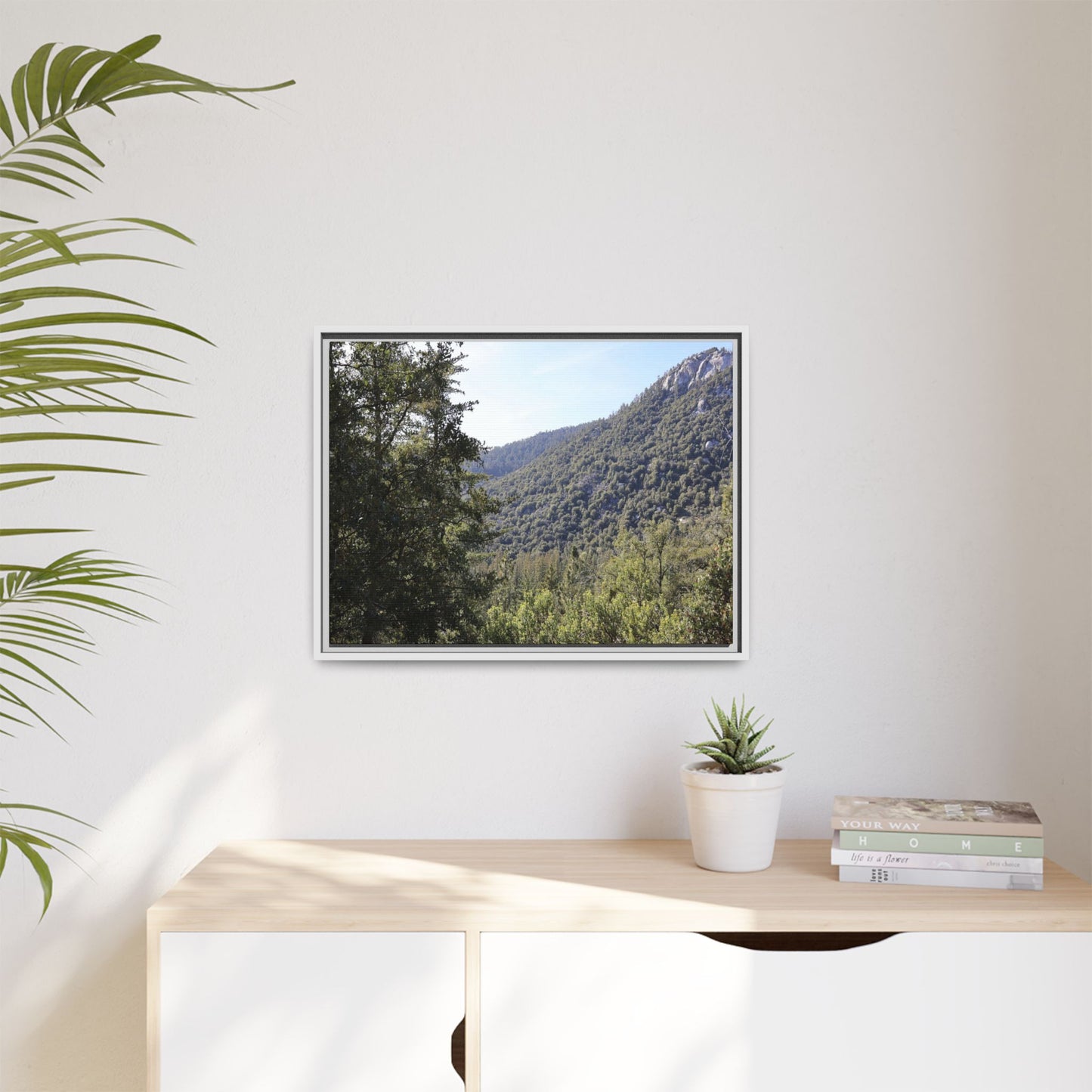 Mountain Valley Forest - Unique Stretched Canvas Wall Art
