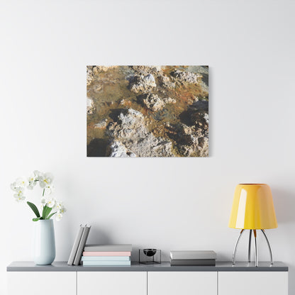 Strata of Decay - Unique Frameless Canvas Wall Art
