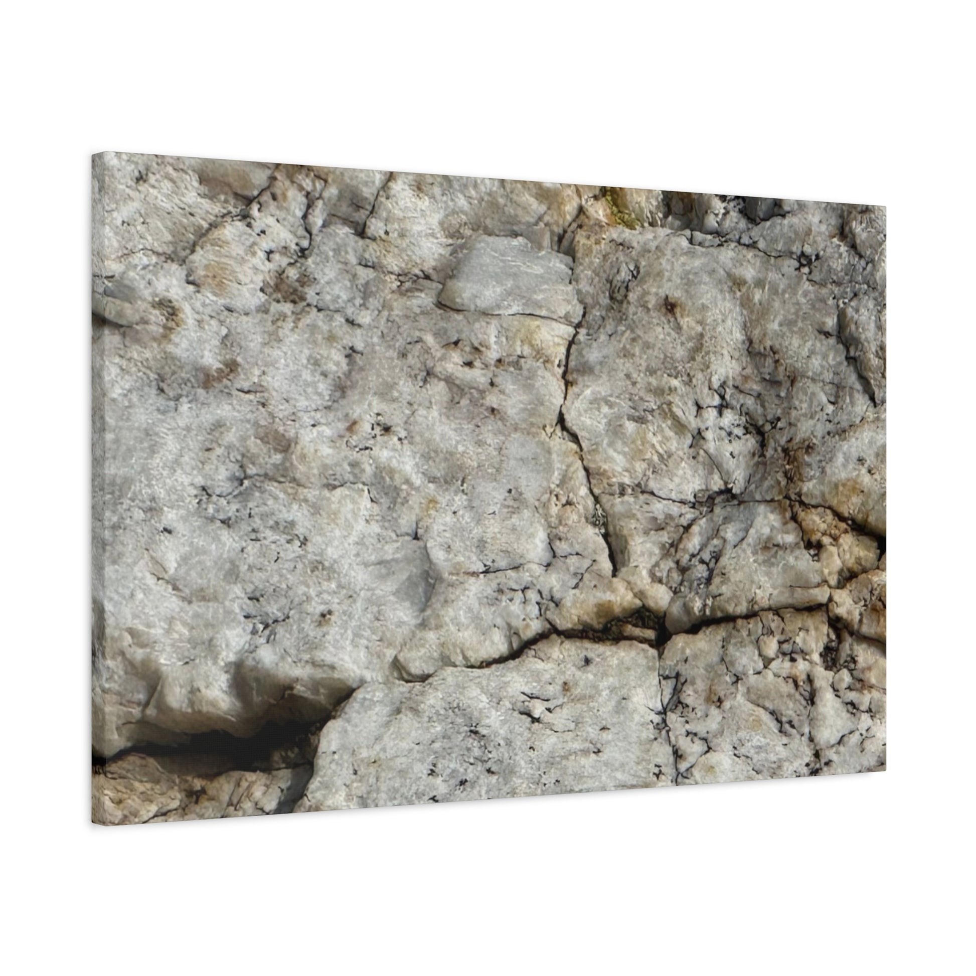Ancient Rock Face - Unique Frameless Canvas Wall Art - Art By Earth