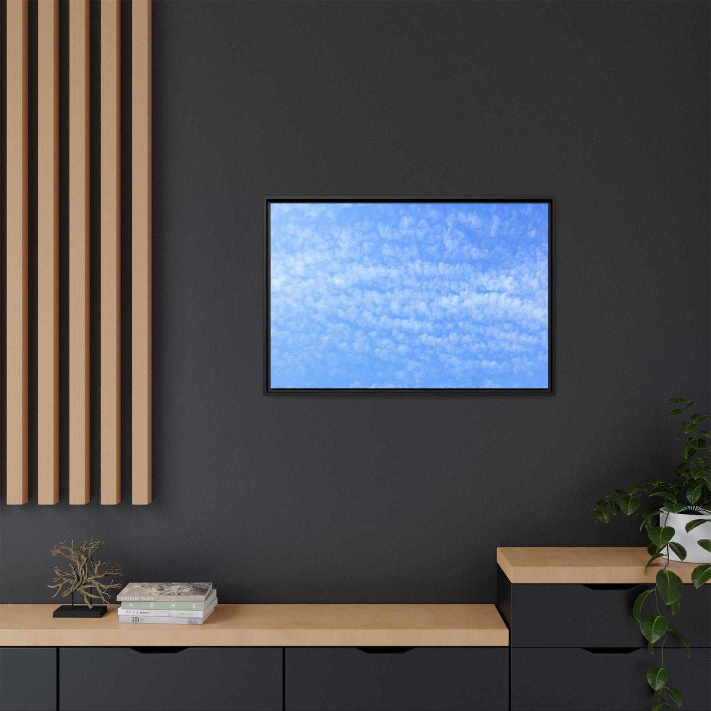 Wispy Blue Dreams - Unique Stretched Canvas Wall Art - Art By Earth