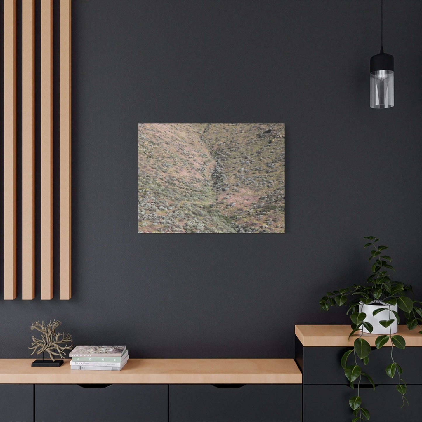 Desert Hillside - Unique Frameless Canvas Wall Art - Art By Earth