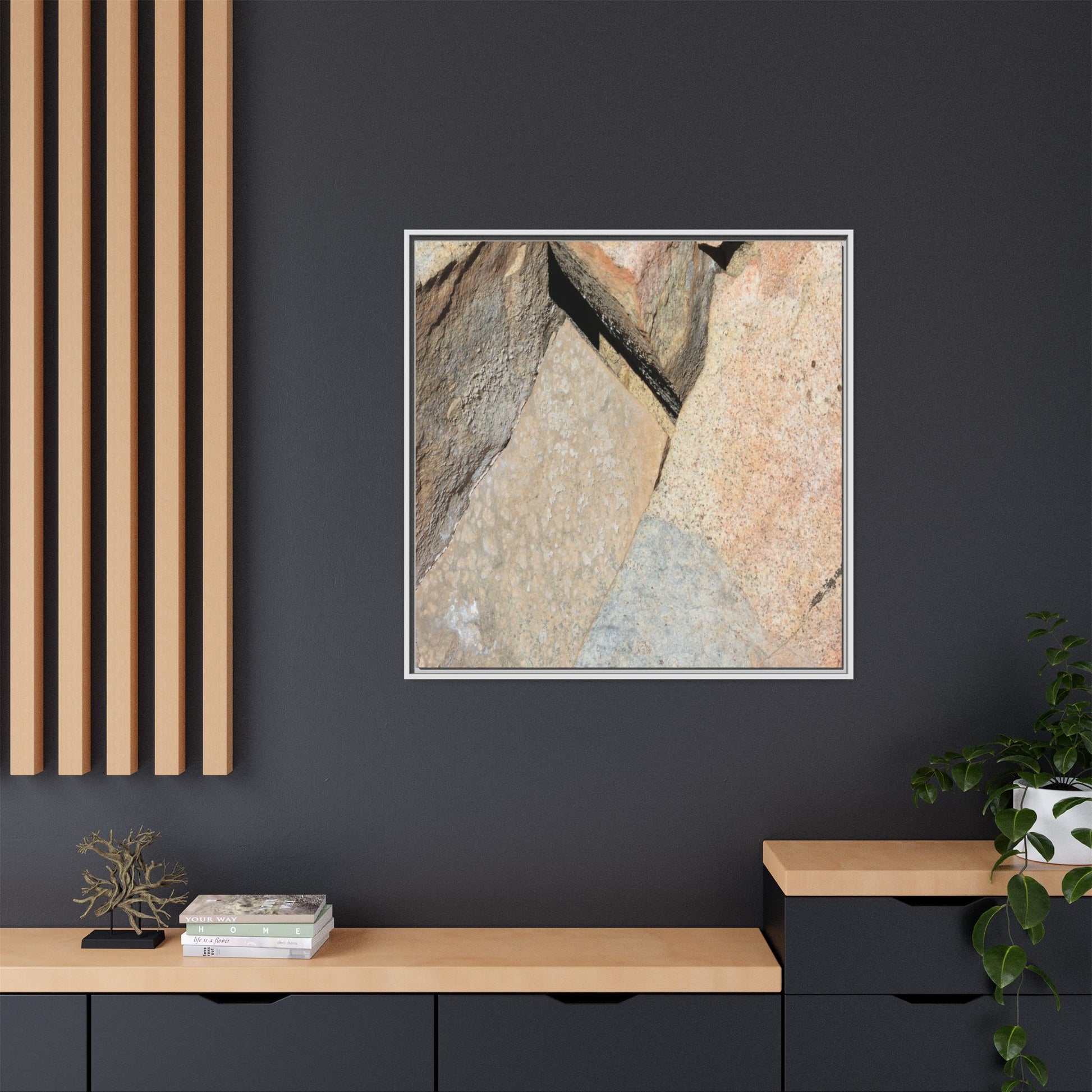 Rock Fragment - Unique Stretched Canvas Wall Art - Art By Earth