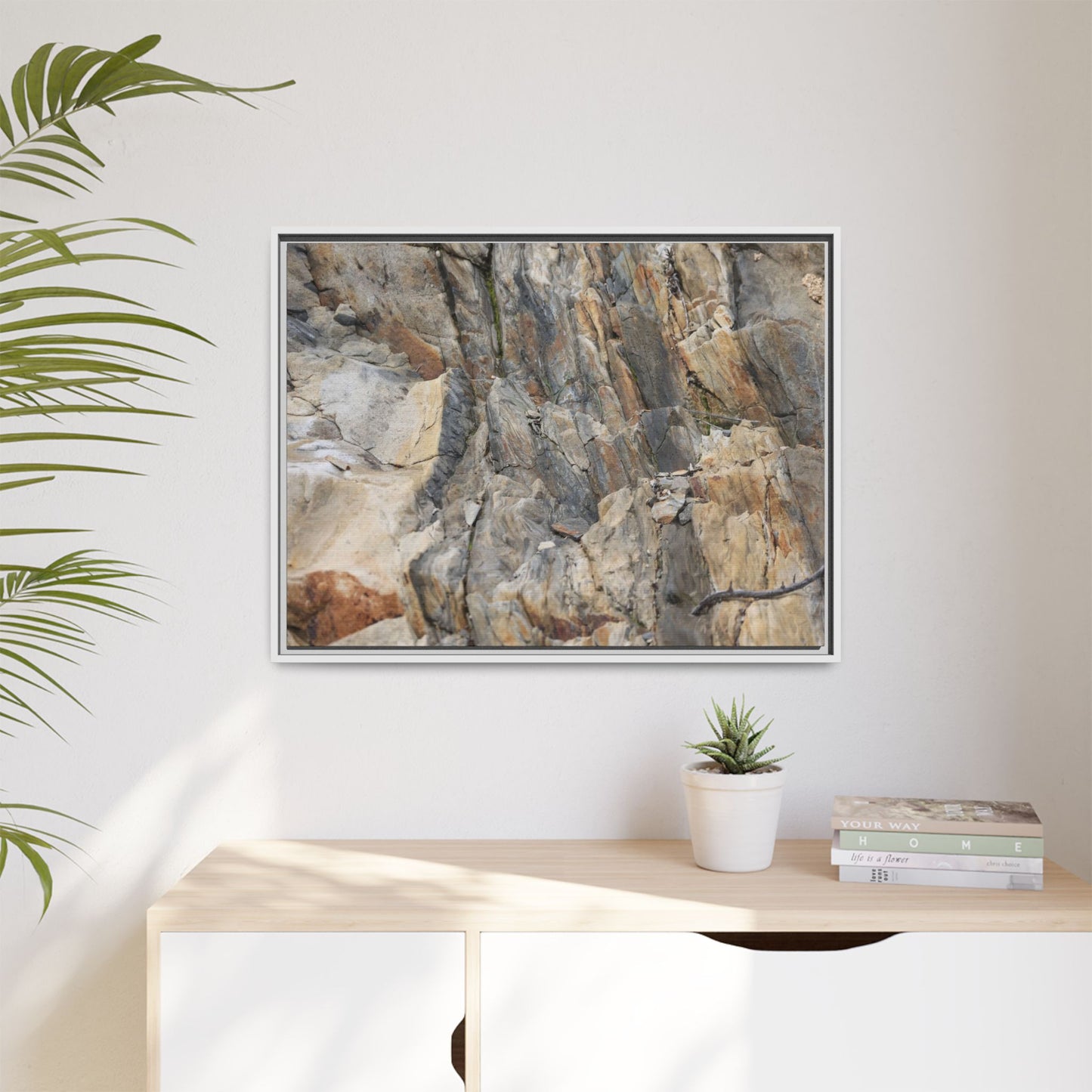Stone's Silent Symphony - Unique Stretched Canvas Wall Art - Art By Earth