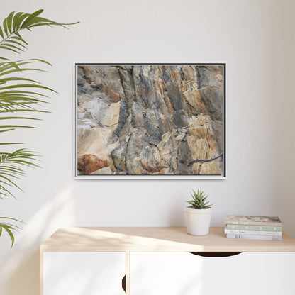Stone's Silent Symphony - Unique Stretched Canvas Wall Art - Art By Earth