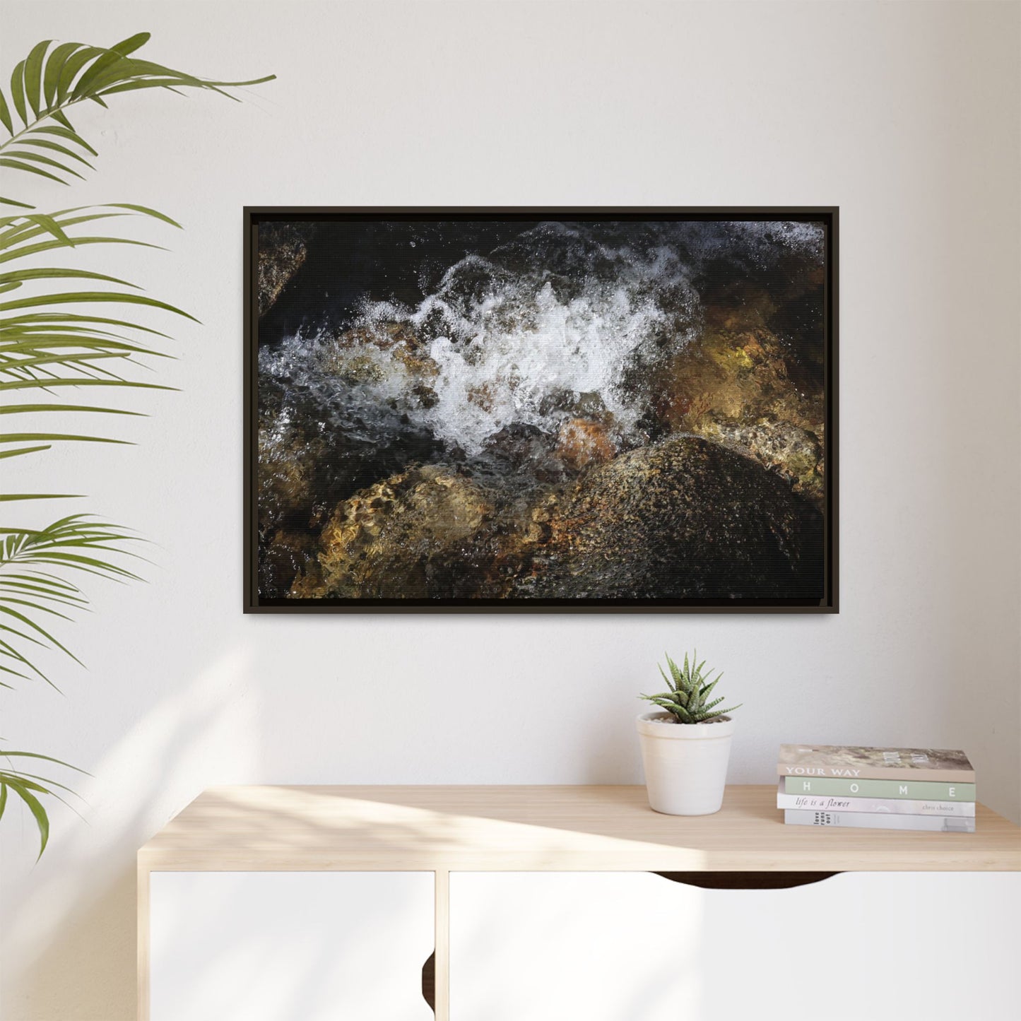 Cascading Momentum - Unique Stretched Canvas Wall Art - Art By Earth