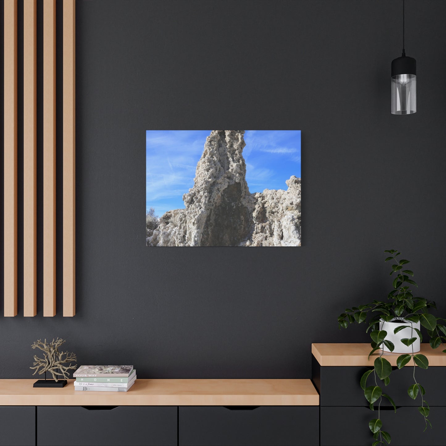 Towering Limestone Sentinels - Unique Frameless Canvas Wall Art