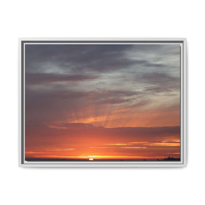 Fiery Horizon - Unique Stretched Canvas Wall Art - Art By Earth