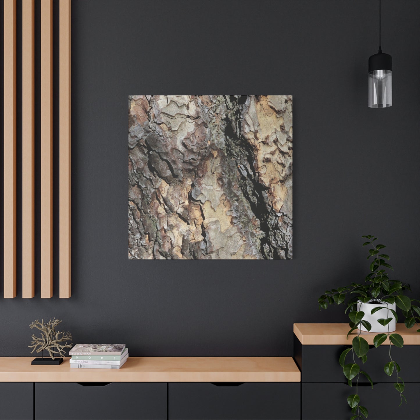 Wooden Labyrinth - Unique Frameless Canvas Wall Art - Art By Earth