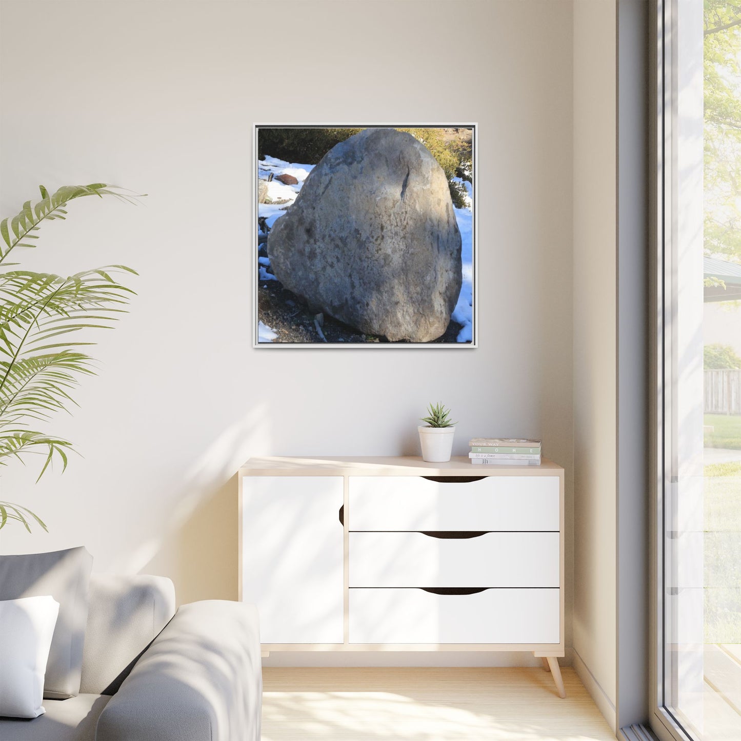 Glacial Solitude - Unique Stretched Canvas Wall Art