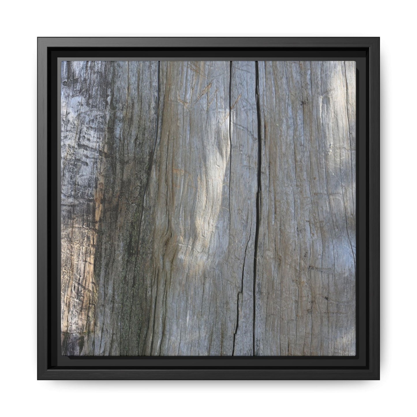 Cracked Timber Texture - Unique Stretched Canvas Wall Art