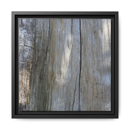 Cracked Timber Texture - Unique Stretched Canvas Wall Art
