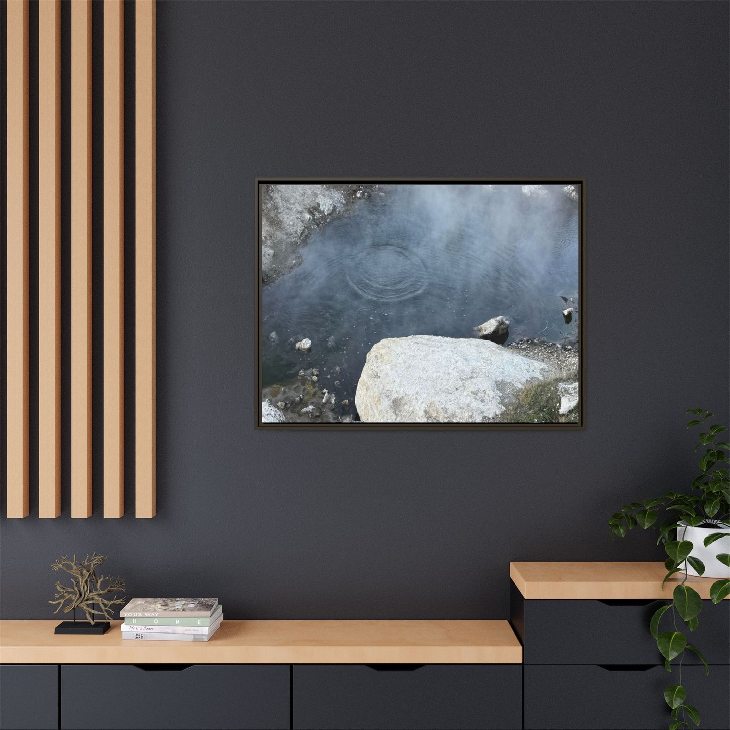 Ripples of Silence - Unique Stretched Canvas Wall Art