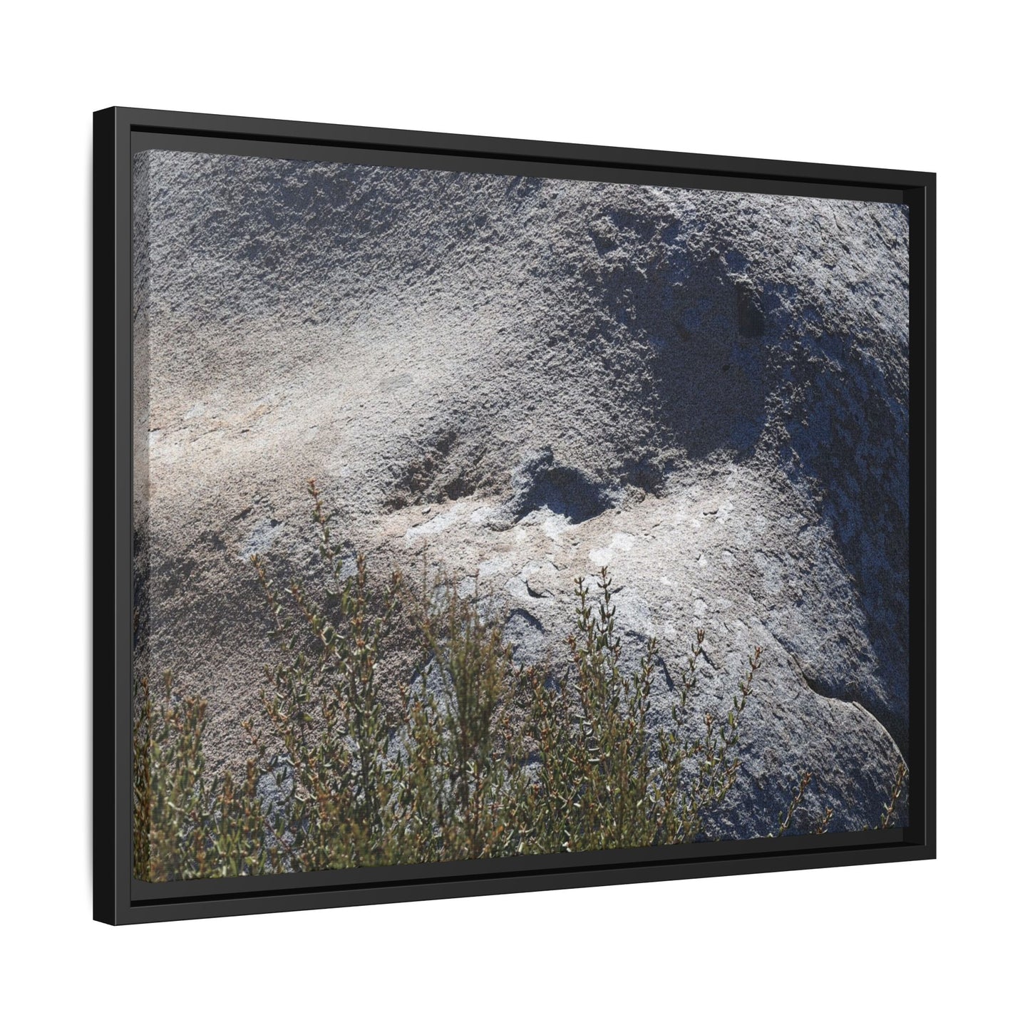 Weathered Boulder with Character - Unique Stretched Canvas Wall Art