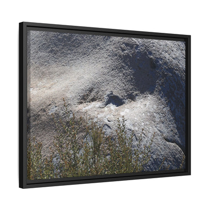 Weathered Boulder with Character - Unique Stretched Canvas Wall Art