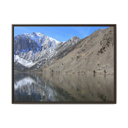Mountain Mirror - Unique Stretched Canvas Wall Art