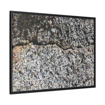 Weathered Stone Surface - Unique Stretched Canvas Wall Art