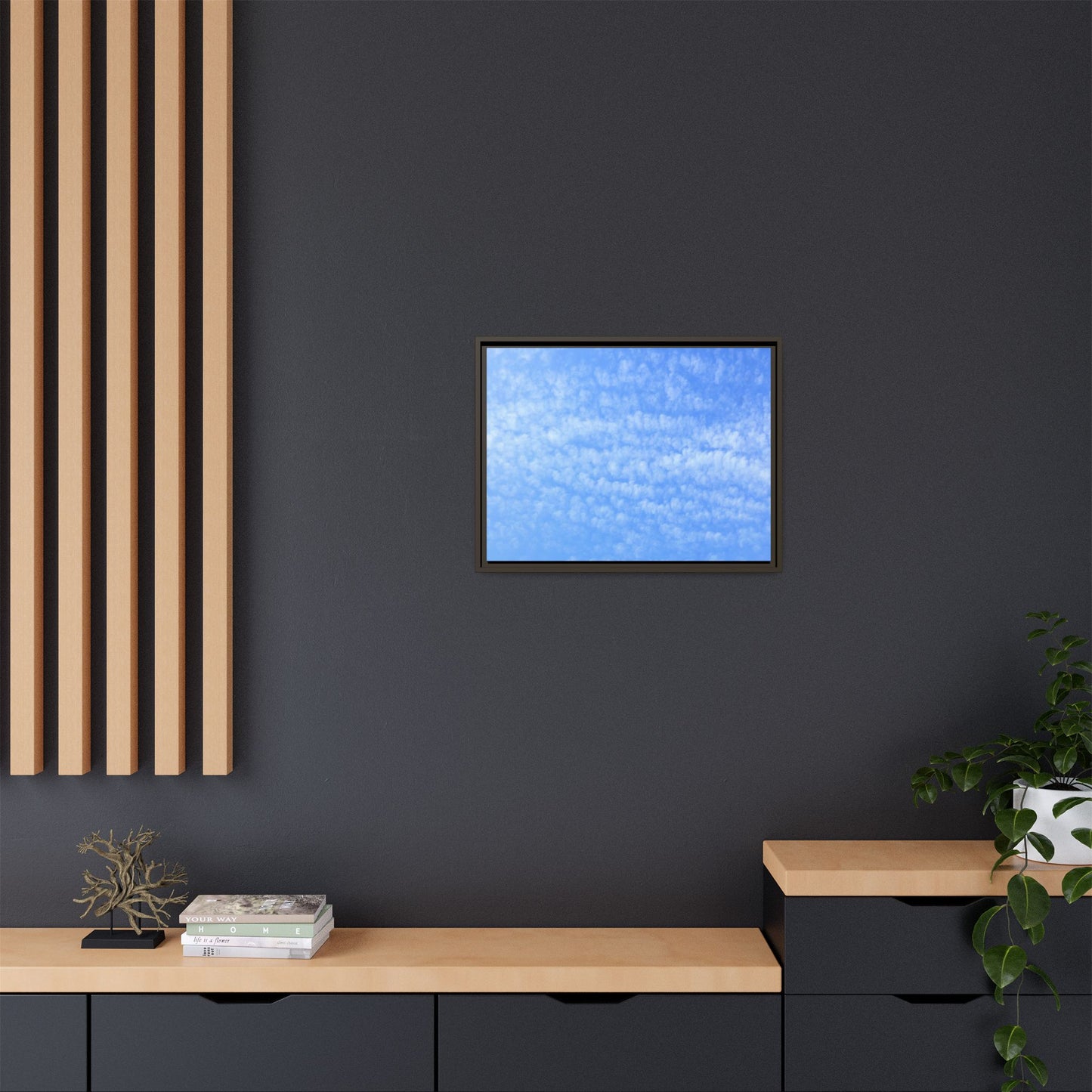 Wispy Blue Dreams - Unique Stretched Canvas Wall Art - Art By Earth