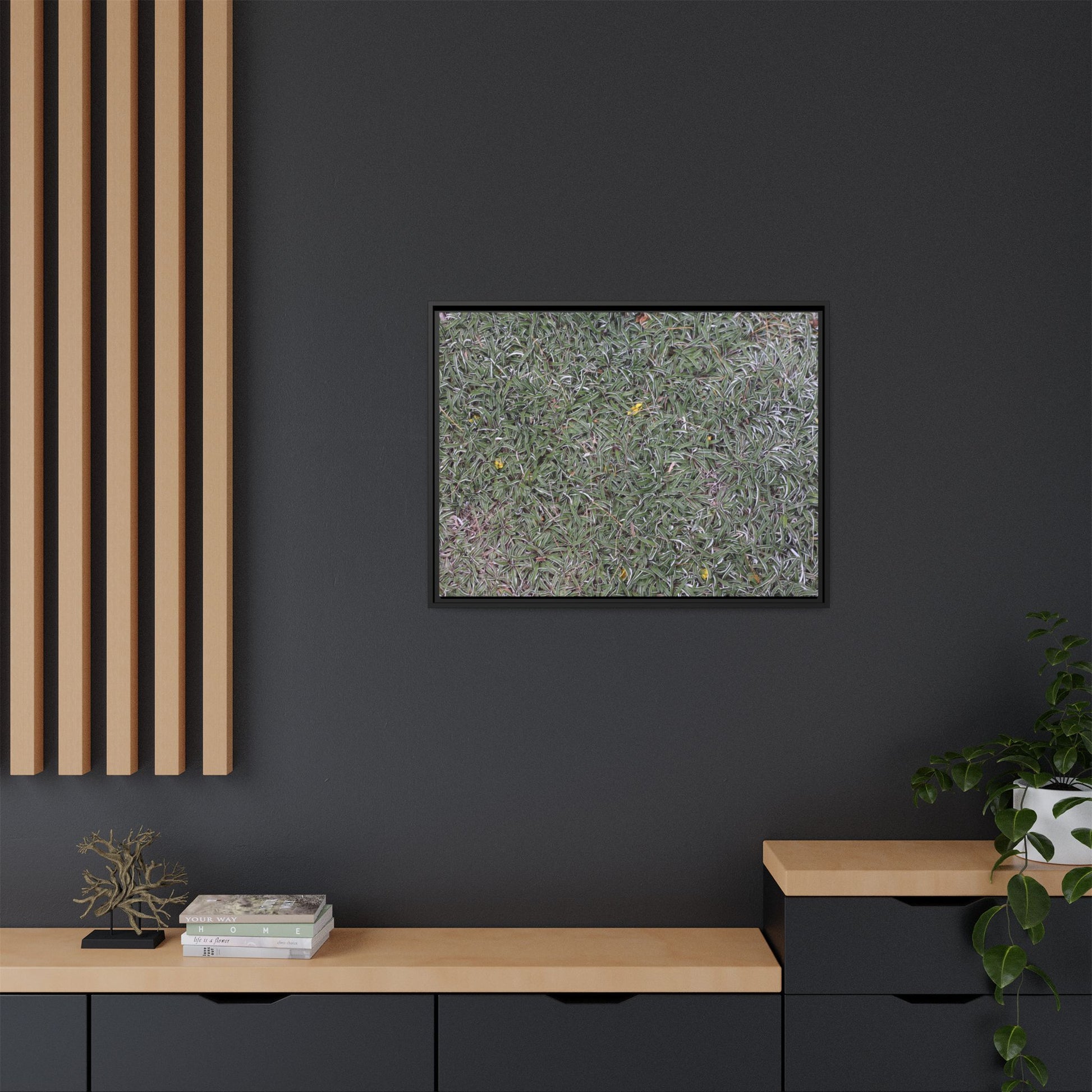 Grassy Texture - Unique Stretched Canvas Wall Art - Art By Earth