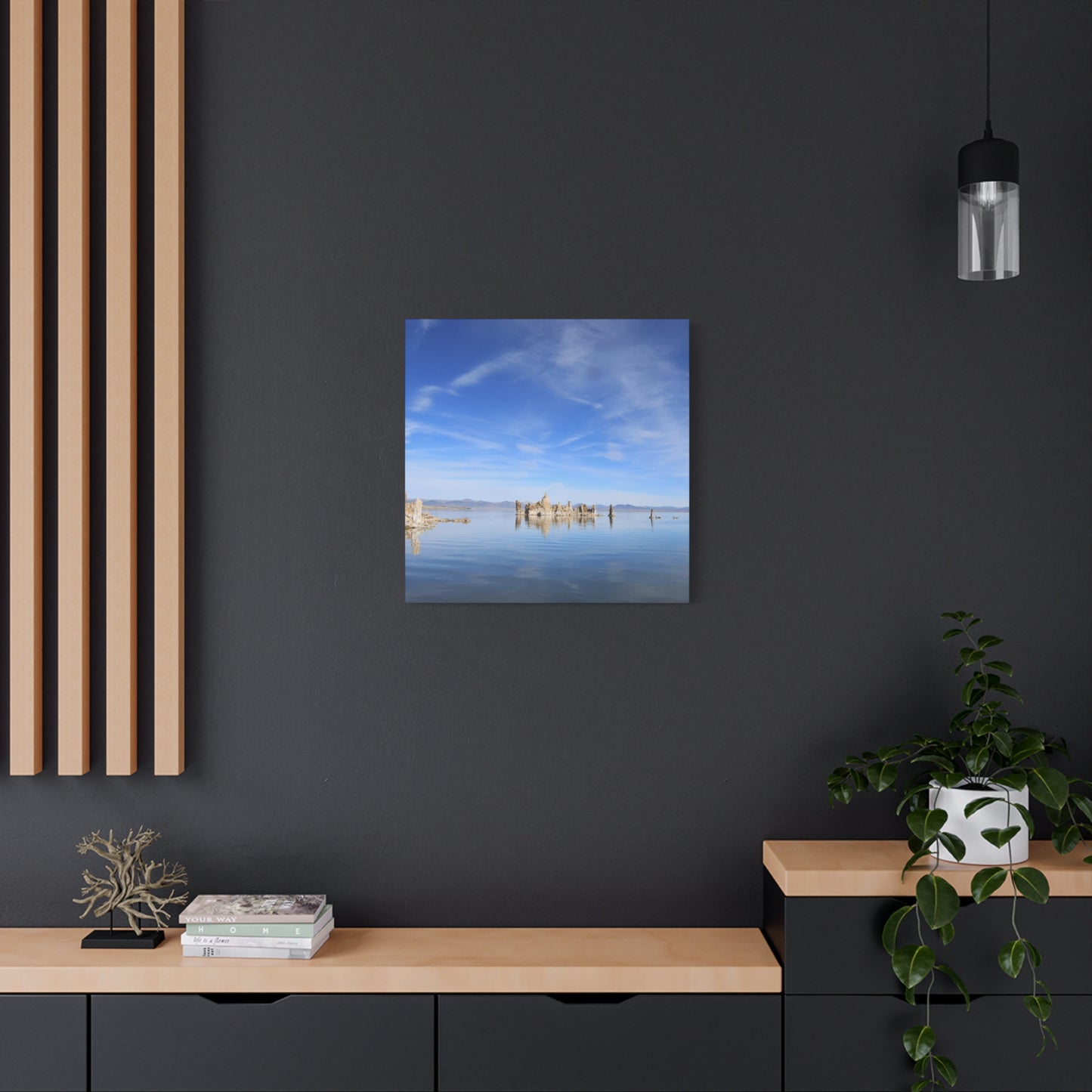 Stillness Reflected - Unique Frameless Canvas Wall Art