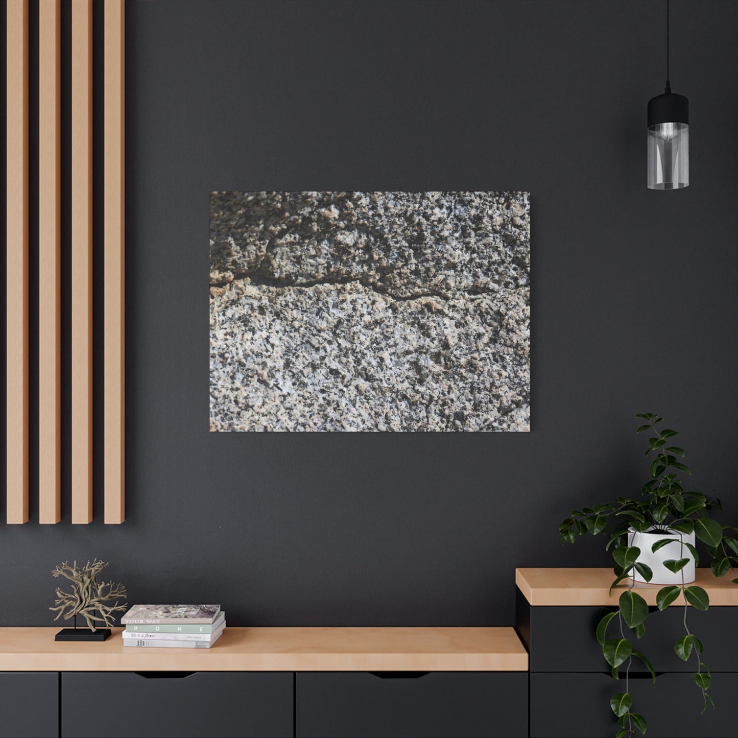 Concrete Texture - Unique Frameless Canvas Wall Art