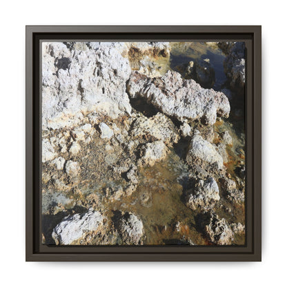 Strata of Silence - Unique Stretched Canvas Wall Art