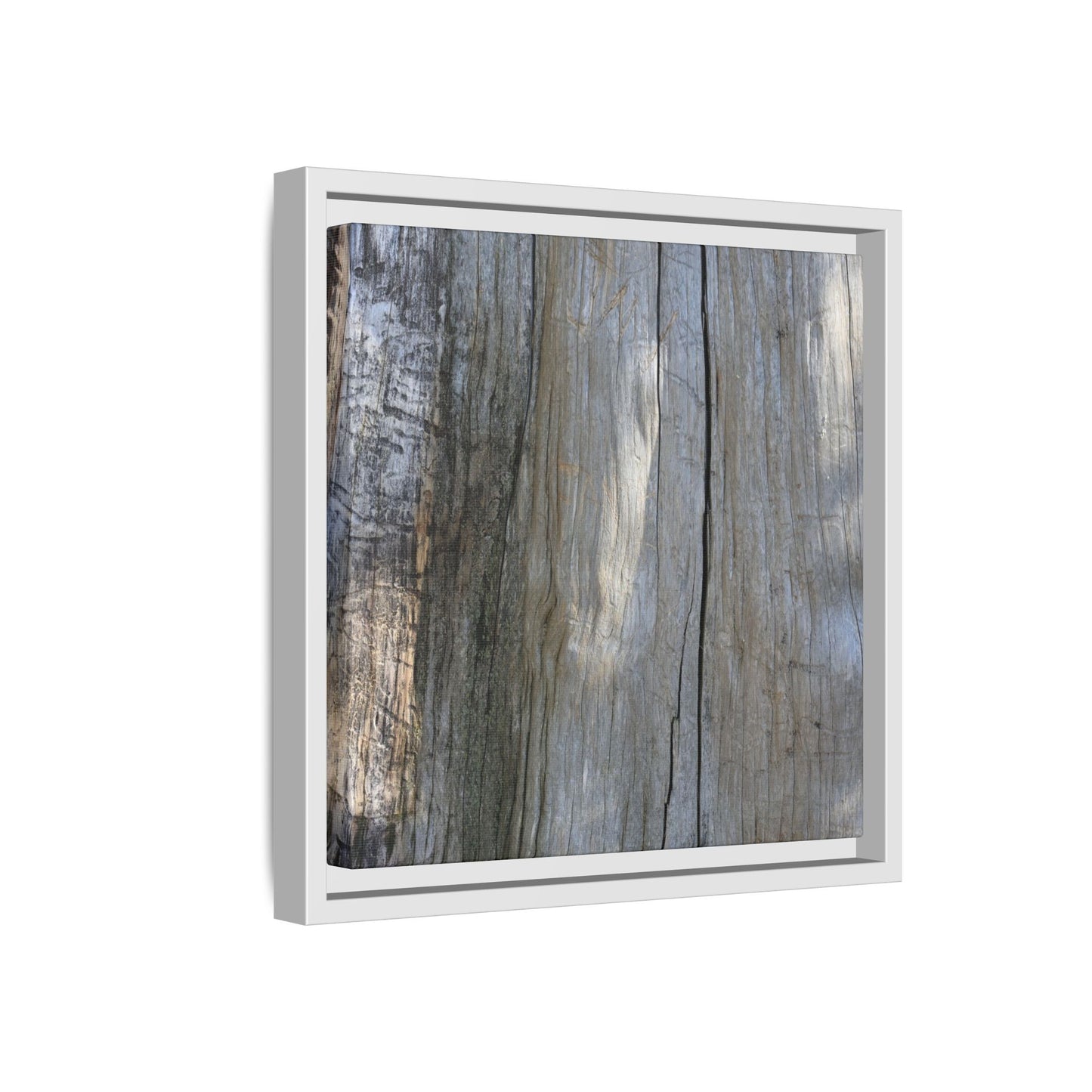 Cracked Timber Texture - Unique Stretched Canvas Wall Art