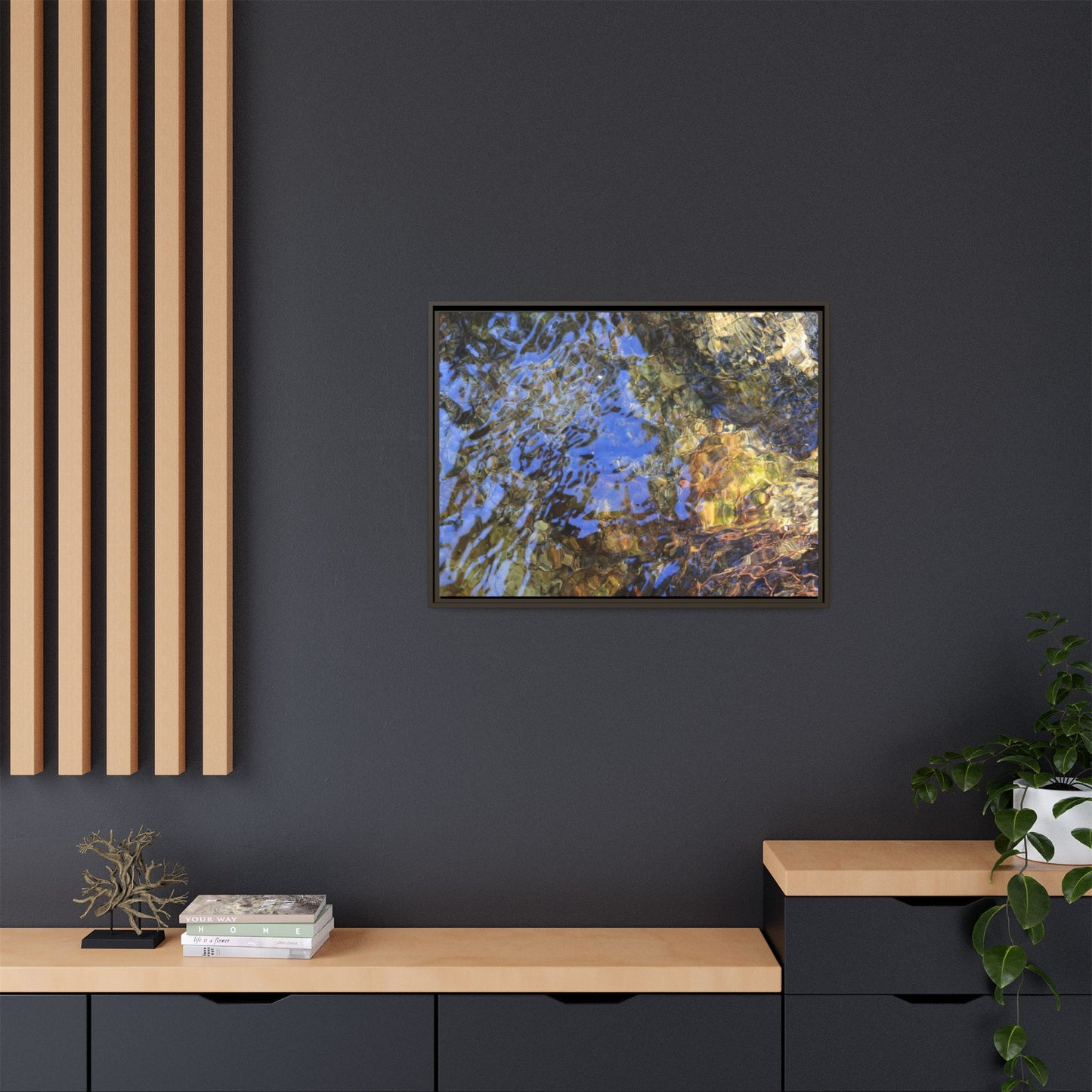 Watery Kaleidoscope - Unique Stretched Canvas Wall Art - Art By Earth