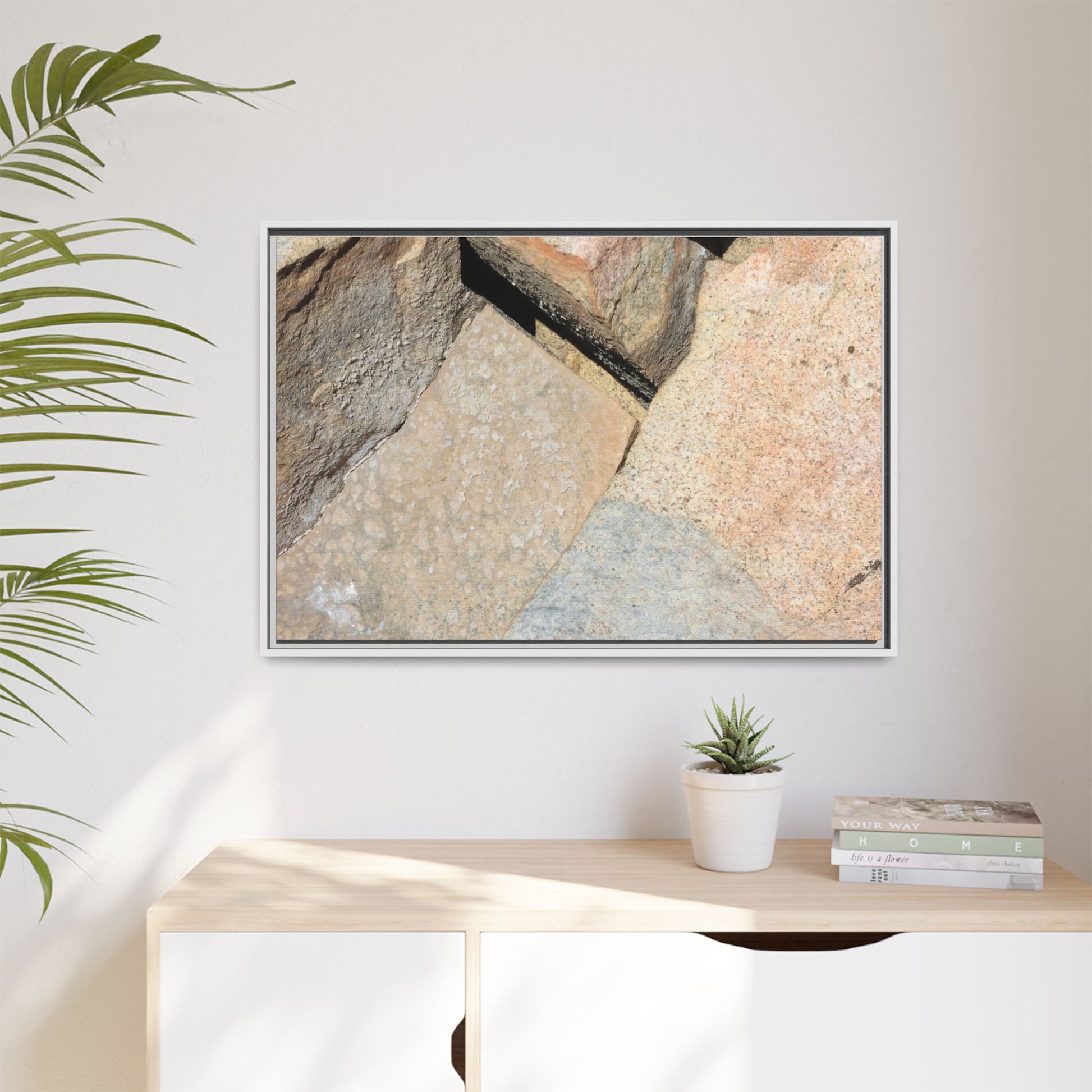 Rock Fragment - Unique Stretched Canvas Wall Art - Art By Earth