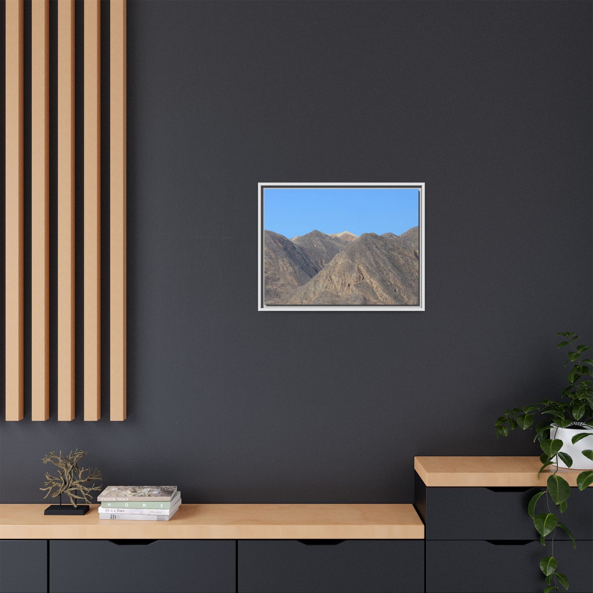 Echoes of Barren Peaks - Unique Stretched Canvas Wall Art - Art By Earth