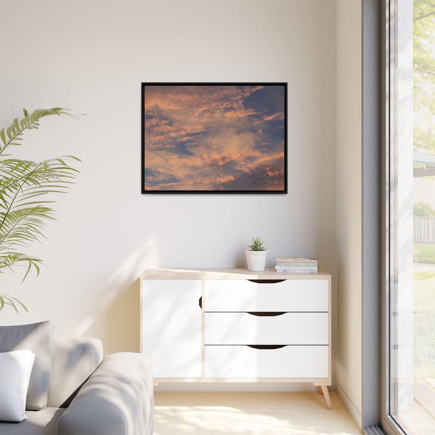 Sunset's Ethereal Canvas - Unique Stretched Canvas Wall Art - Art By Earth