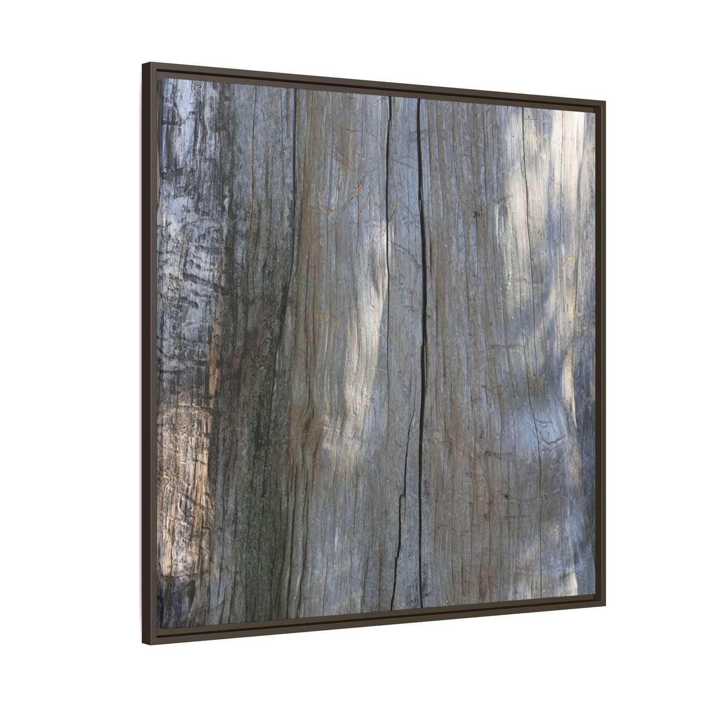 Weathered Wood Surface - Unique Stretched Canvas Wall Art