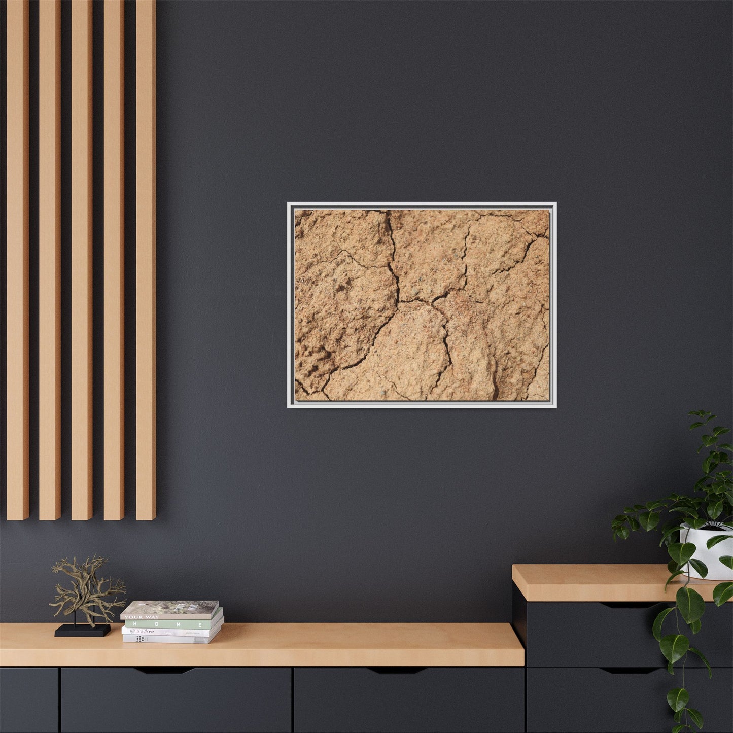 Parched Land - Unique Stretched Canvas Wall Art - Art By Earth