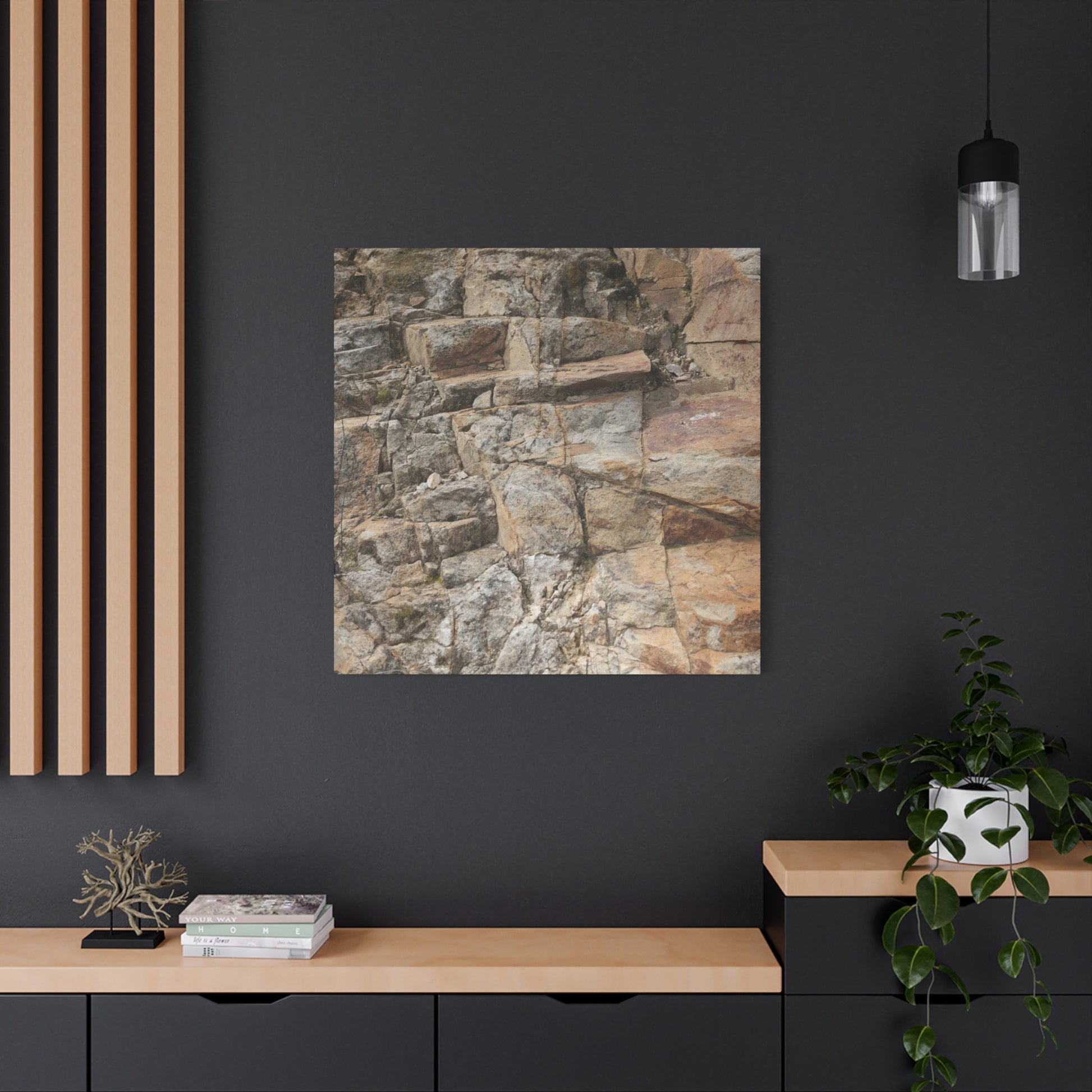 Stone Memories - Unique Frameless Canvas Wall Art - Art By Earth
