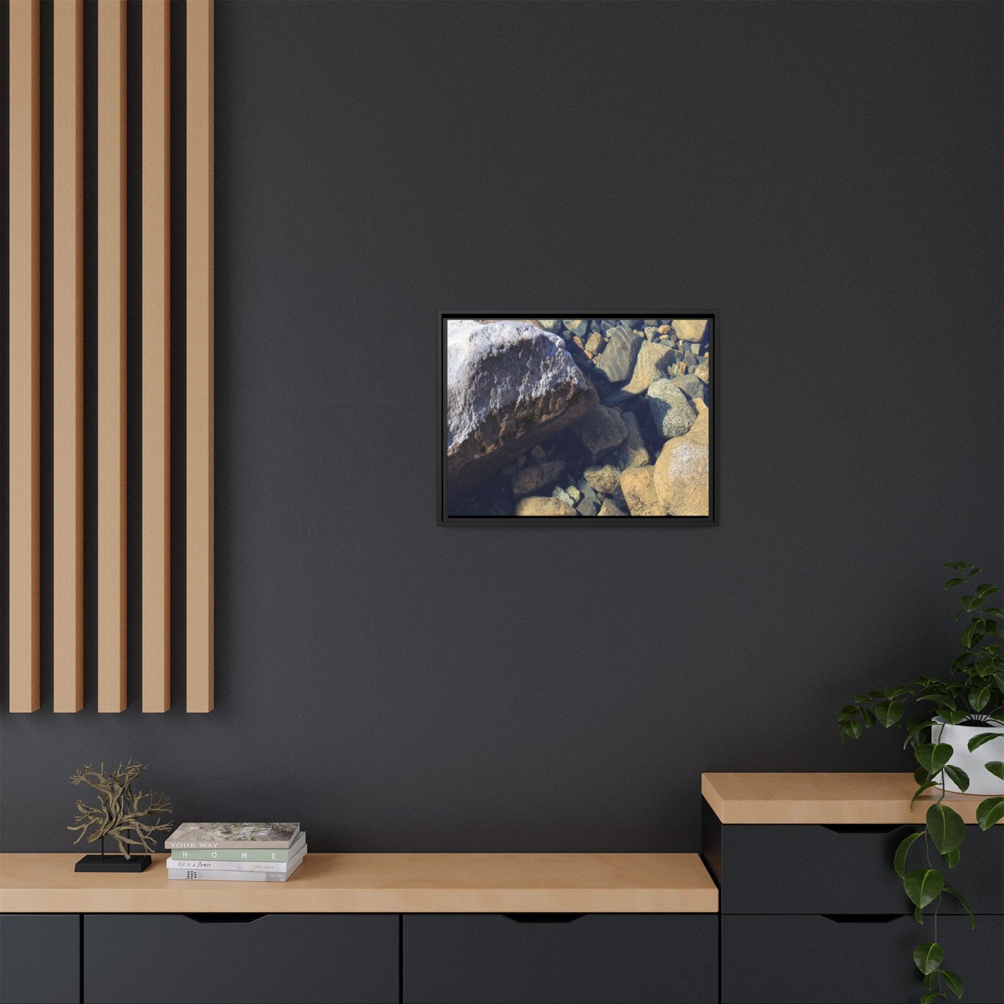 Stone Sanctuary - Unique Stretched Canvas Wall Art